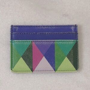 Geometric Multicolor Card Holder